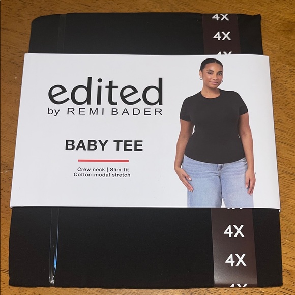 Edited by Remi Bader Black Baby Tee - Picture 1 of 7